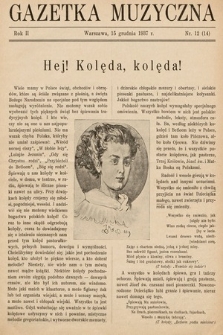 Gazetka Muzyczna : biuletyn Towarzystwa Wydawniczego Muzyki Polskiej. 1937, nr 12