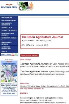 The Open Agriculture Journal