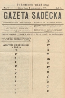 Gazeta Sądecka : pismo mieszczańskie i ludu wiejskiego. 1909, nr 9