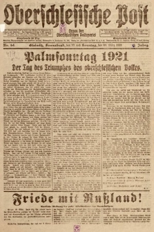 Oberschlesische Post : organ der Oberschlesischen Volkspartei. 1921, nr 64