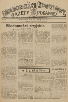 Wiadomości Sportowe Gazety Porannej. 1927, nr 76