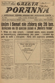 Gazeta Poranna : ilustrowany dziennik informacyjny wschodnich kresów. 1927, nr 8318