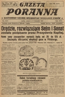 Gazeta Poranna : ilustrowany dziennik informacyjny wschodnich kresów. 1927, nr 8325