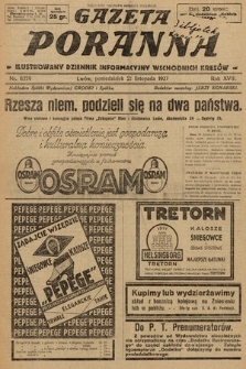 Gazeta Poranna : ilustrowany dziennik informacyjny wschodnich kresów. 1927, nr 8329