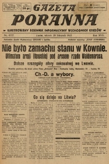 Gazeta Poranna : ilustrowany dziennik informacyjny wschodnich kresów. 1927, nr 8337