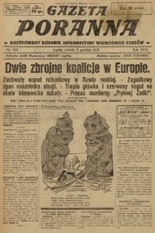 Gazeta Poranna : ilustrowany dziennik informacyjny wschodnich kresów. 1927, nr 8341