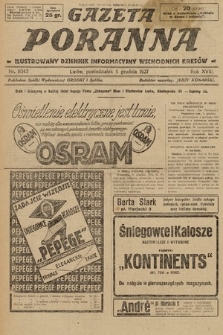 Gazeta Poranna : ilustrowany dziennik informacyjny wschodnich kresów. 1927, nr 8343