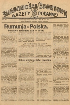 Wiadomości Sportowe Gazety Porannej. 1929, nr 153