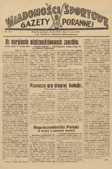 Wiadomości Sportowe Gazety Porannej. 1929, nr 154