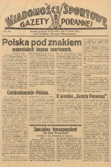 Wiadomości Sportowe Gazety Porannej. 1929, nr 156