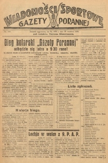 Wiadomości Sportowe Gazety Porannej. 1929, nr 164