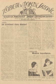 Kobieta w Domu i Salonie : Gazeta Poranna swoim czytelniczkom. 1929, nr 192