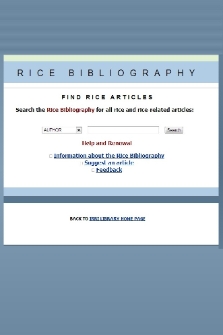 Rice Bibliography