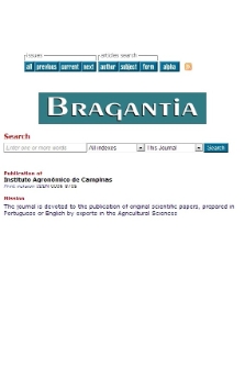 Bragantia : journal of agronomic sciences