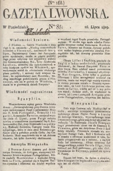 Gazeta Lwowska. 1819, nr 85