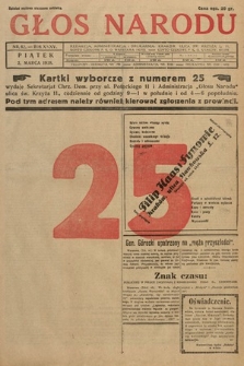 Głos Narodu. 1928, nr 62 [po konfiskacie]