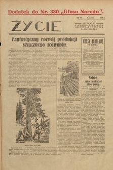 Życie : bezpłatny naukowo-popularny ilustrowany dodatek Głosu Narodu : dodatek do nr 330 „Głosu Narodu”. 1928, nr 29