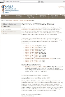 Government Veterinary Journal