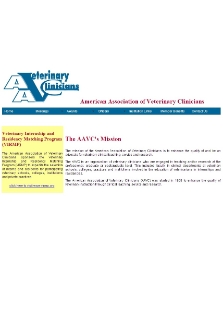 American Association of Veterinary Clinicians