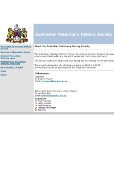 Australian Veterinary History Society
