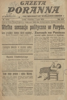 Gazeta Poranna : ilustrowany dziennik informacyjny wschodnich kresów. 1923, nr 6754