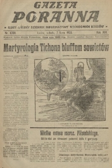 Gazeta Poranna : ilustrowany dziennik informacyjny wschodnich kresów. 1923, nr 6760