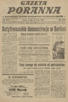 Gazeta Poranna : ilustrowany dziennik informacyjny wschodnich kresów. 1923, nr 6771