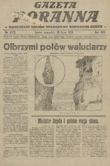 Gazeta Poranna : ilustrowany dziennik informacyjny wschodnich kresów. 1923, nr 6772