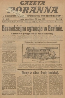 Gazeta Poranna : ilustrowany dziennik informacyjny wschodnich kresów. 1923, nr 6783
