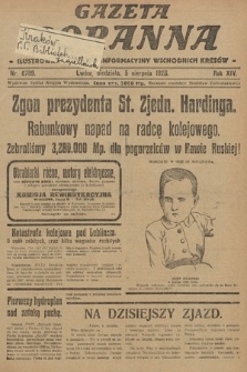 Gazeta Poranna : ilustrowany dziennik informacyjny wschodnich kresów. 1923, nr 6789