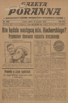 Gazeta Poranna : ilustrowany dziennik informacyjny wschodnich kresów. 1923, nr 6918