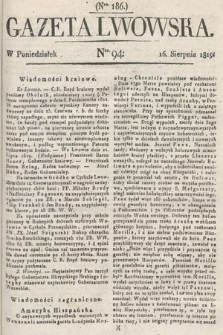 Gazeta Lwowska. 1819, nr 94