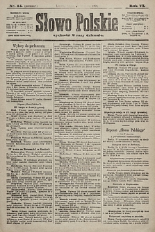 Słowo Polskie. 1901, nr 15 (poranny)