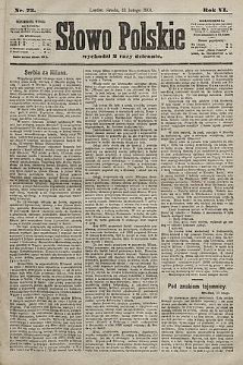 Słowo Polskie. 1901, nr 73