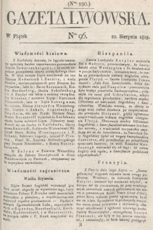 Gazeta Lwowska. 1819, nr 96