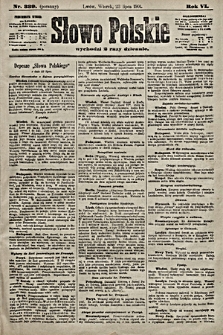 Słowo Polskie. 1901, nr 339 (poranny)