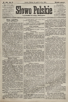 Słowo Polskie (wydanie poranne). 1901, nr 490