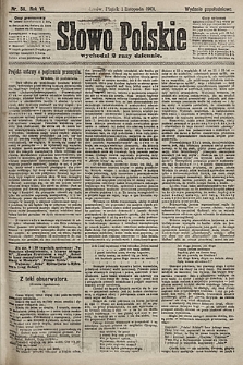 Słowo Polskie (wydanie popołudniowe). 1901, nr 511