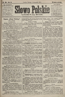 Słowo Polskie (wydanie poranne). 1901, nr 513