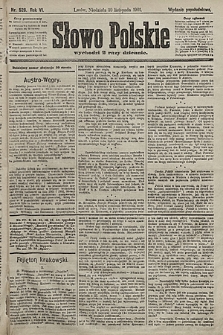 Słowo Polskie (wydanie popołudniowe). 1901, nr 526