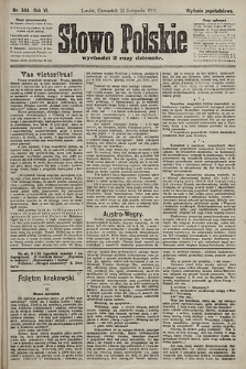 Słowo Polskie (wydanie popołudniowe). 1901, nr 544