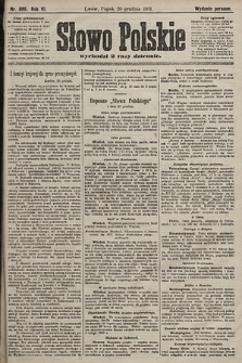 Słowo Polskie (wydanie poranne). 1901, nr 595