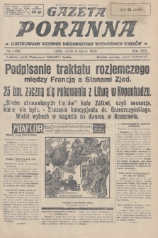 Gazeta Poranna : ilustrowany dziennik informacyjny wschodnich kresów. 1928, nr 8406