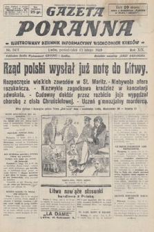 Gazeta Poranna : ilustrowany dziennik informacyjny wschodnich kresów. 1928, nr 8411