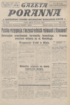 Gazeta Poranna : ilustrowany dziennik informacyjny wschodnich kresów. 1928, nr 8426