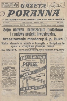 Gazeta Poranna : ilustrowany dziennik informacyjny wschodnich kresów. 1928, nr 8459