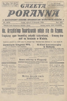 Gazeta Poranna : ilustrowany dziennik informacyjny wschodnich kresów. 1928, nr 8674