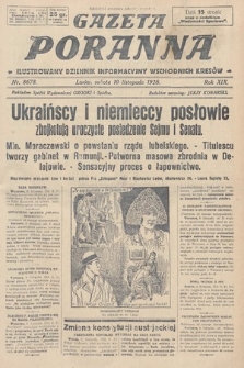 Gazeta Poranna : ilustrowany dziennik informacyjny wschodnich kresów. 1928, nr 8678