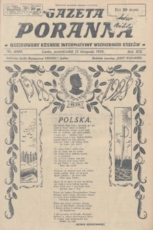 Gazeta Poranna : ilustrowany dziennik informacyjny wschodnich kresów. 1928, nr 8680