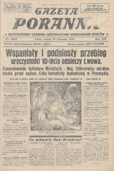 Gazeta Poranna : ilustrowany dziennik informacyjny wschodnich kresów. 1928, nr 8692